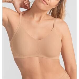 Honeylove Silhouette Bra, Sand, Smoothing, Wireless, size medium